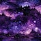 Surrealistic purple night scenery with vibrant patterns and enchanting realms (tiled)