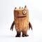 Surrealistic Wooden Monster Toy: A Playful Expression Of Happy Expressionism