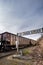 Surrey, Canada - Mar 29, 2020: BNSF Rail cars heading to USA at Canada USA border line