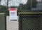 Surrey, Canada - Mar 29, 2020: Outdoor sports area closure notice during Coronavirus Covid-19 pandemic