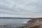 SURREY, CANADA - October 27, 2018: Blackie Spit park area at Boundary bay.