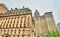 Surrogate`s Courthouse and Manhattan Municipal Building in New York City, USA