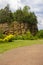 The surroundings of the excavation of a closed dolomite mine, a picturesque quarry, Jaworzno, Szczakowa, Poland