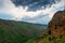 The surroundings of Noravank Monastery in Armenia, view of the gorge