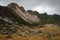 Surroundings of the volcano Sibayak on the island of Sumatra in Indonesia