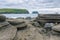 Surtsey by horizon from Heimaey Island