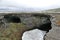 Surtshellir lava caves in Western Iceland