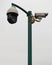 Surveillance Cameras on a Pole