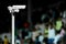 Surveillance cameras on stadium