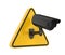 Surveillance CCTV Security Camera Sign Isolated