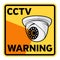 Surveillance CCTV video camera sign