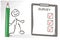 Survey vector concept. Stickman answer questions from the survey. Questionaire with checkboxes illustration