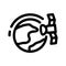 Surveying satellit icon or logo isolated sign symbol vector illustration