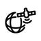 Surveying satellit icon or logo isolated sign symbol vector illustration