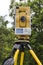 Surveyor\'s Robotic Total Station in the Field