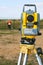 Surveyor theodolite on tripod