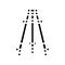 surveyors tripod civil engineer glyph icon vector illustration