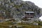 Survival cabin on the way to Trolltunga, Hordaland county, Norway