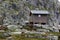 Survival cabin on the way to Trolltunga, Hordaland county, Norway