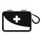 Survival first aid kit icon, simple style