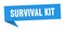 survival kit banner. survival kit speech bubble.