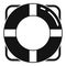 Survival life buoy icon, simple style