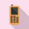 Survival phone icon, flat style