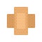 Survival skin plaster icon flat isolated vector