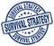 Survival strategy blue stamp