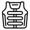 Survival vest icon outline vector. Extreme tourism