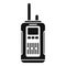 Survival walkie talkie icon, simple style