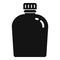 Survival water flask icon, simple style