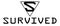 Survived SuperHero Sign, funny symbol of a person survived in 2020, ironic t-shirt print, print on mugs, cups and posters