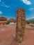 Surviving brick column at Wat Phia Wat. Xieng Khuang, Laos.