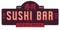 Sushi Bar Retro Sign Vintage Kanji Lettering