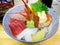 Sushi combo rice bowl.