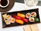 Sushi combo - uramaki, makis, nigiris