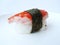 Sushi crab stick roll with seaweed