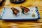 Sushi freshwater eel grilled. Japanese food for healthy. unagi sushi, premium sushi menu. image for background