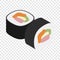 Sushi isometric icon