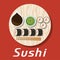 Sushi japanese cuisine