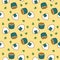 sushi onigiri japan food repeat seamless pattern doodle cartoon style wallpaper