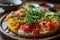 Sushi Pizza a delightful fusion of sushi and pizza