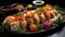 sushi platter genwerated AI