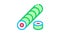 sushi roll cooking Icon Animation