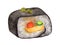 Sushi roll isolated on white background , with clipping path, Watercolor Japanese food