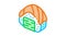 sushi roll with salmon Icon Animation