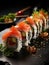 Sushi Rolls, an artful creation from Japan, sushi rolls offer a symphony of flavors, sheets of nori enveloping rice, fish, and