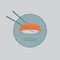 Sushi salmon vector illustration. Sushi salmon vector illustration.