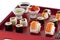 Sushi,sashimi,Maki Japanese cuisine.